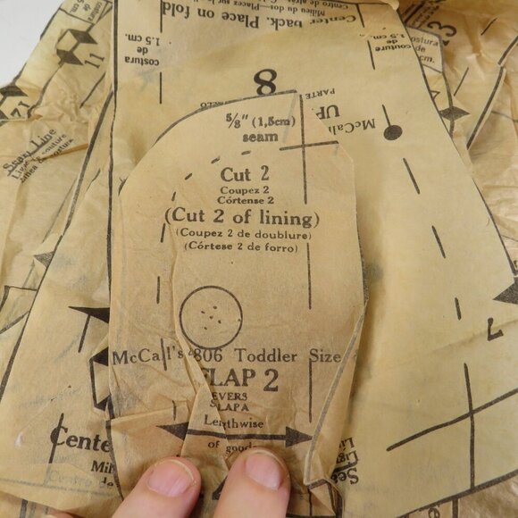 McCalls 4806 Toddler size 3 Coat & Hat - Picture 10 of 13